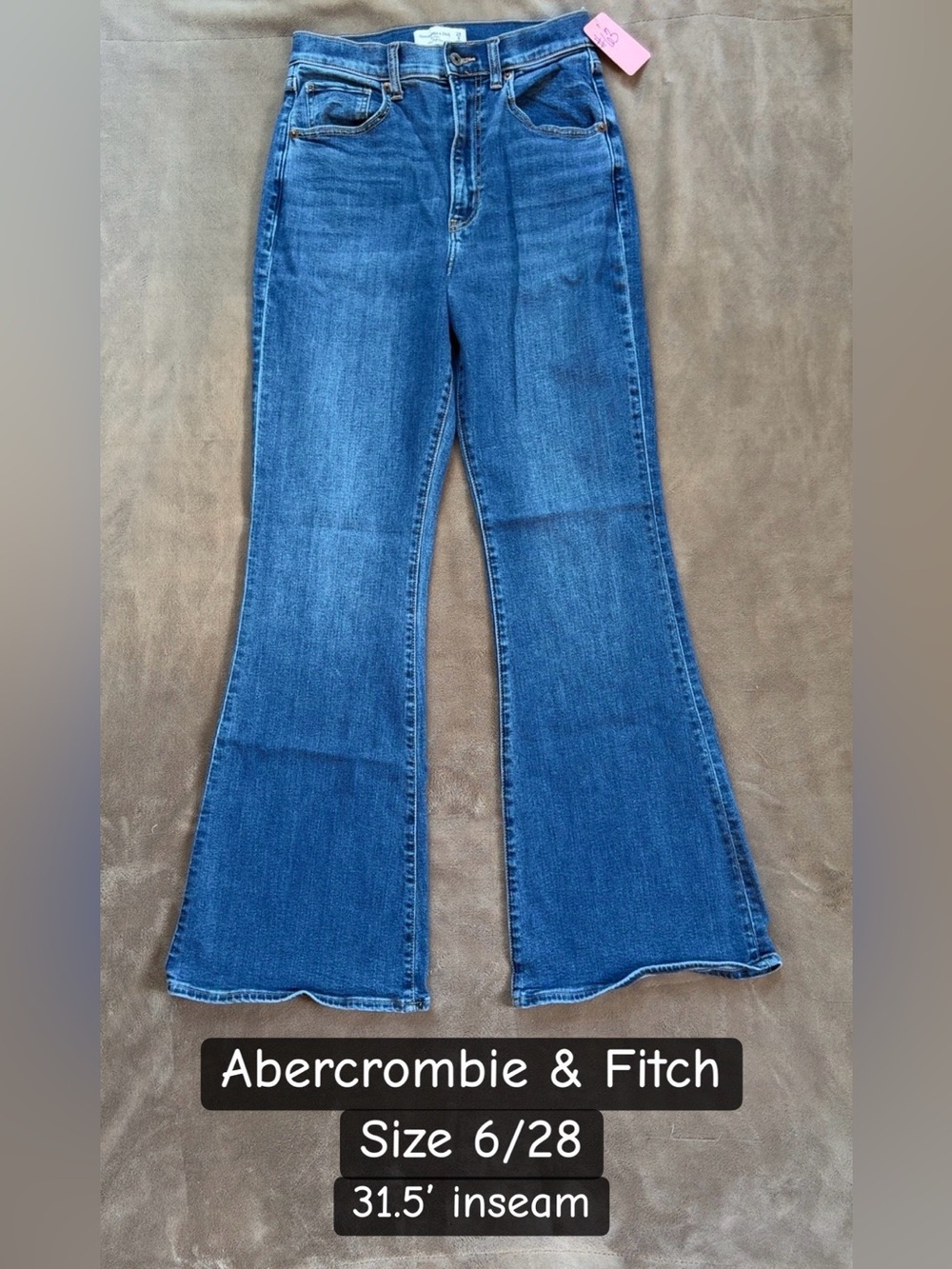 Abercrombie & Fitch Curve Love High Rise Flare Jeans
